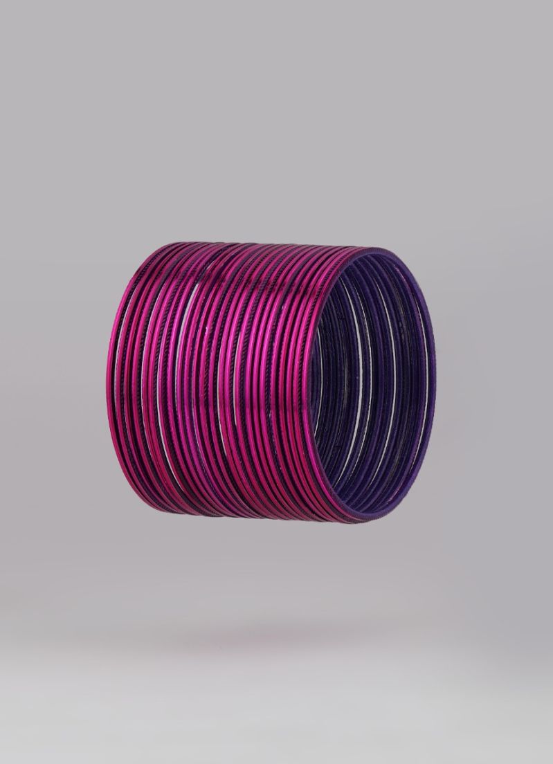 Buy Magenta Metalic Bangle
