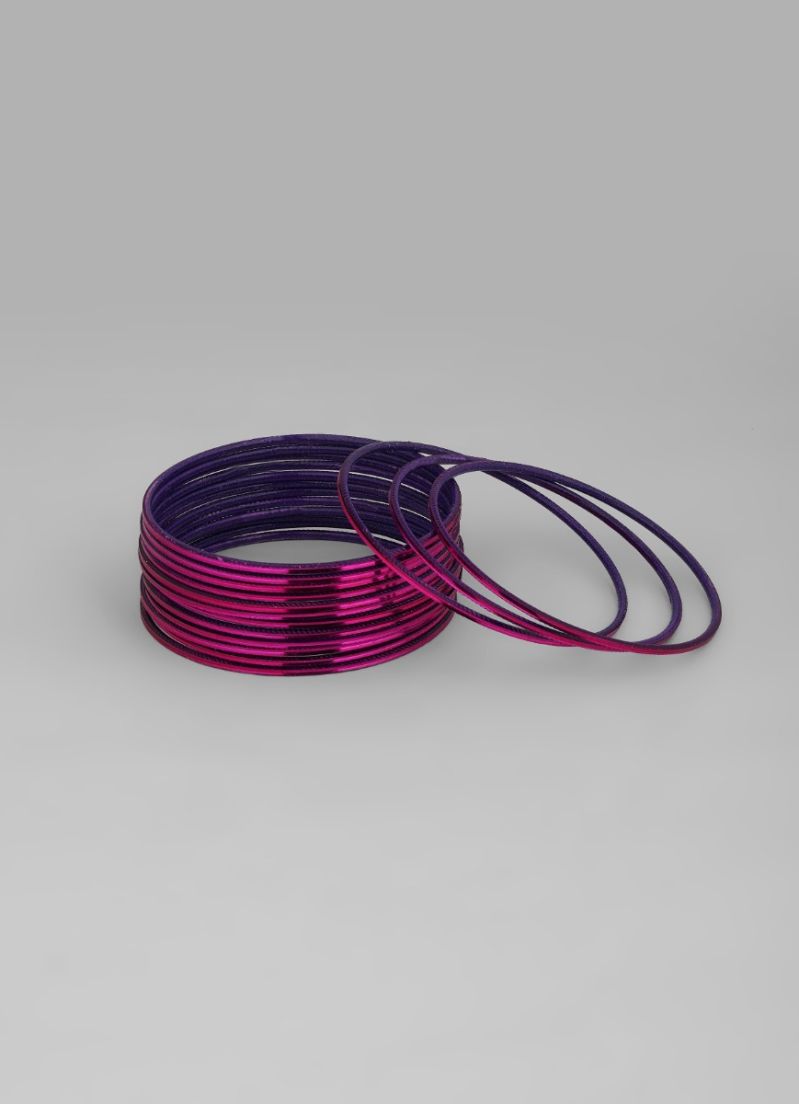 Buy Magenta Metalic Bangle