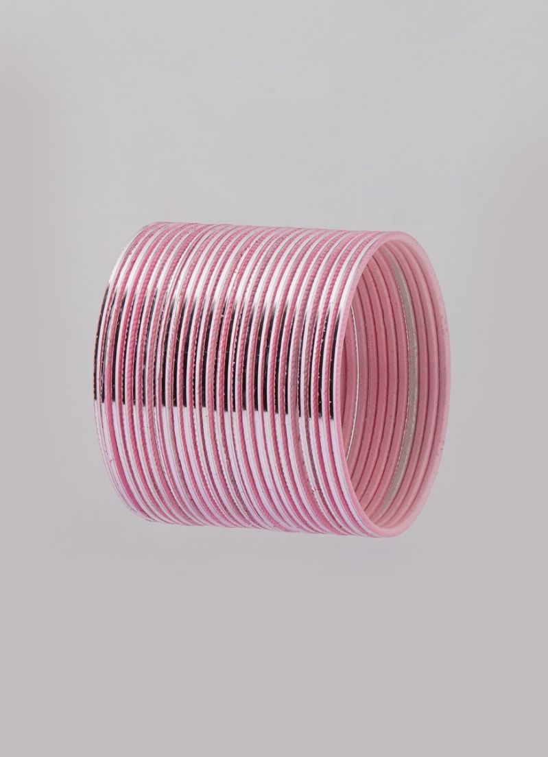 Buy Light Pink Metalic Bangle