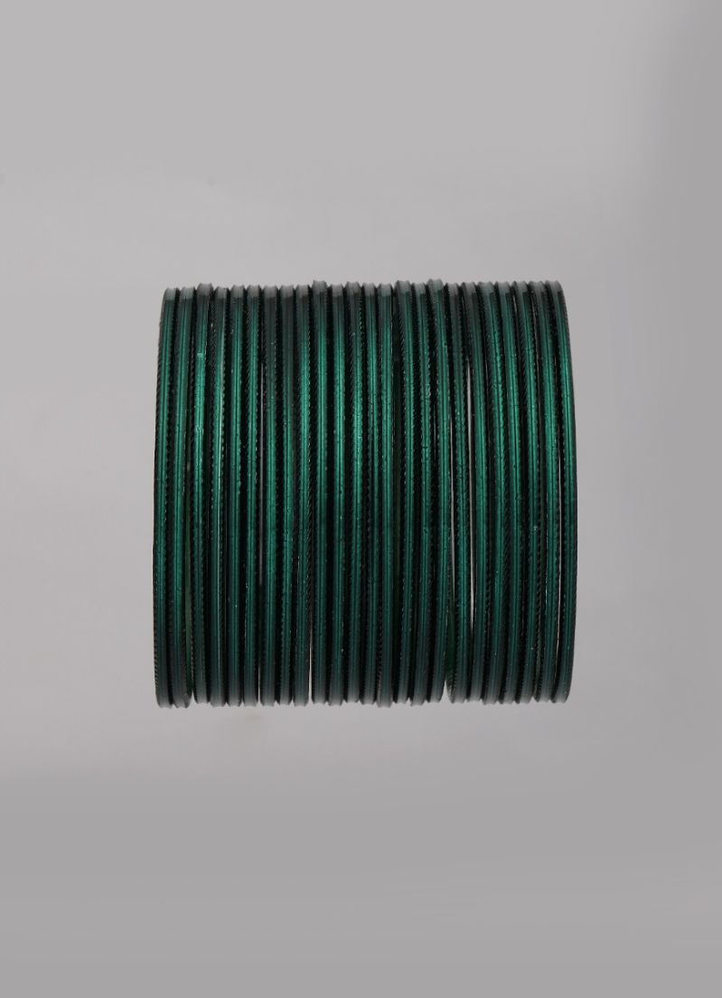 Buy Dark Green Metalic Bangle