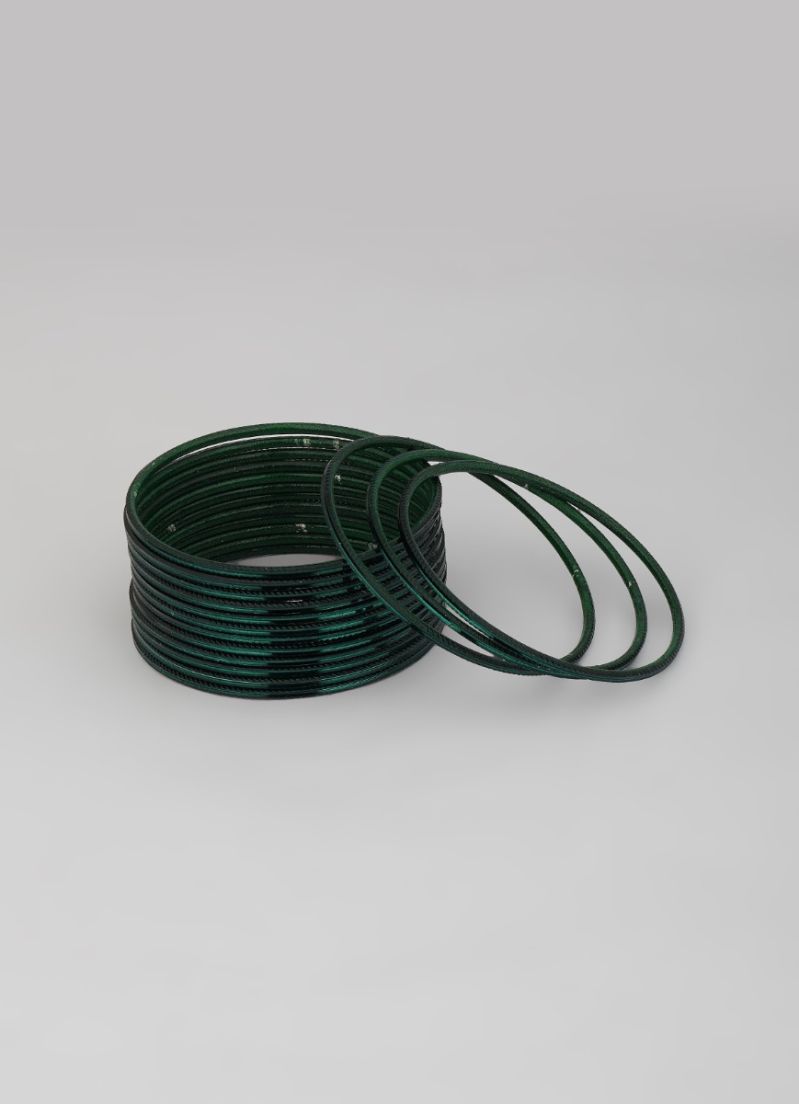 Buy Dark Green Metalic Bangle