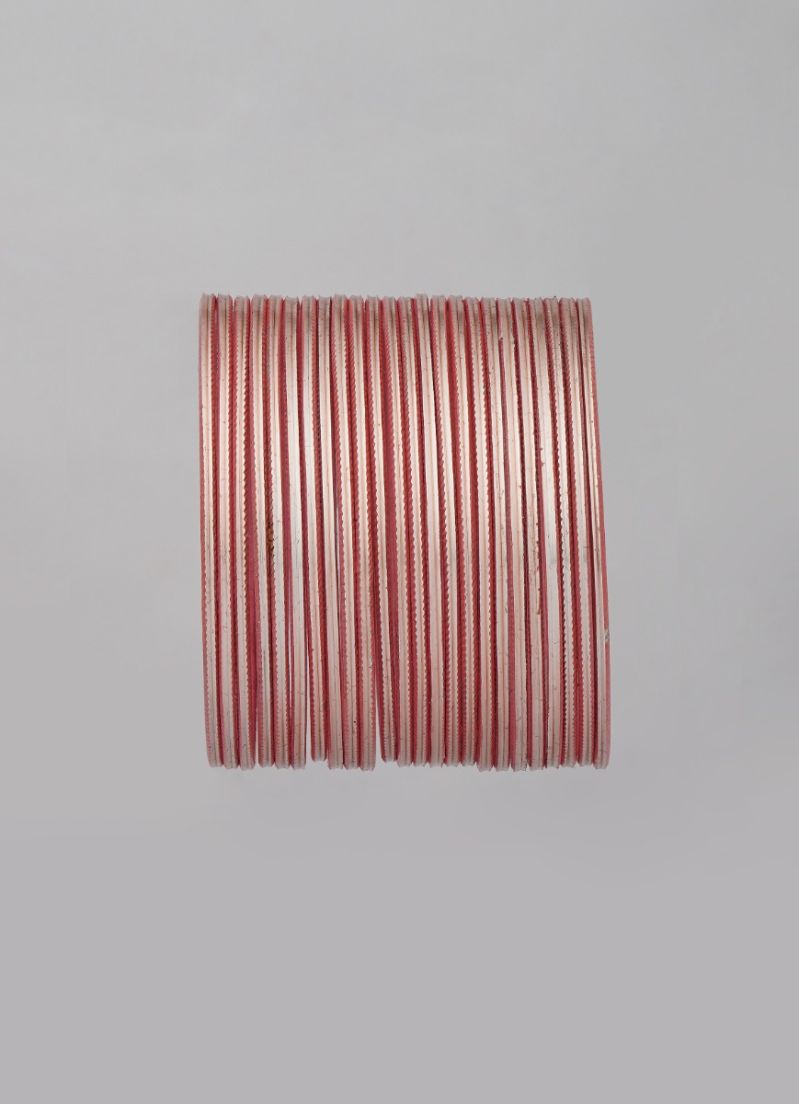 Soft peach lightweight bangles for layering