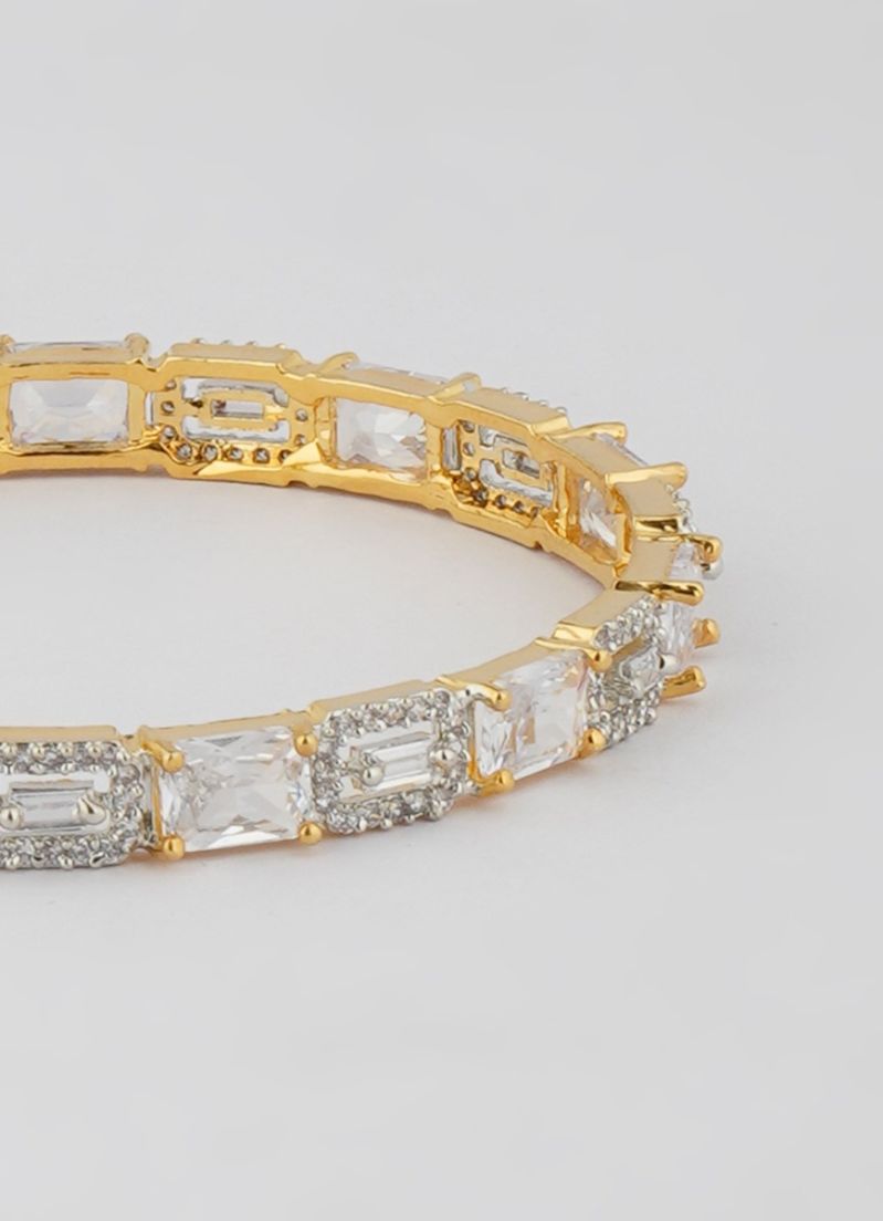 Buy American Diamond Gold Kara Set