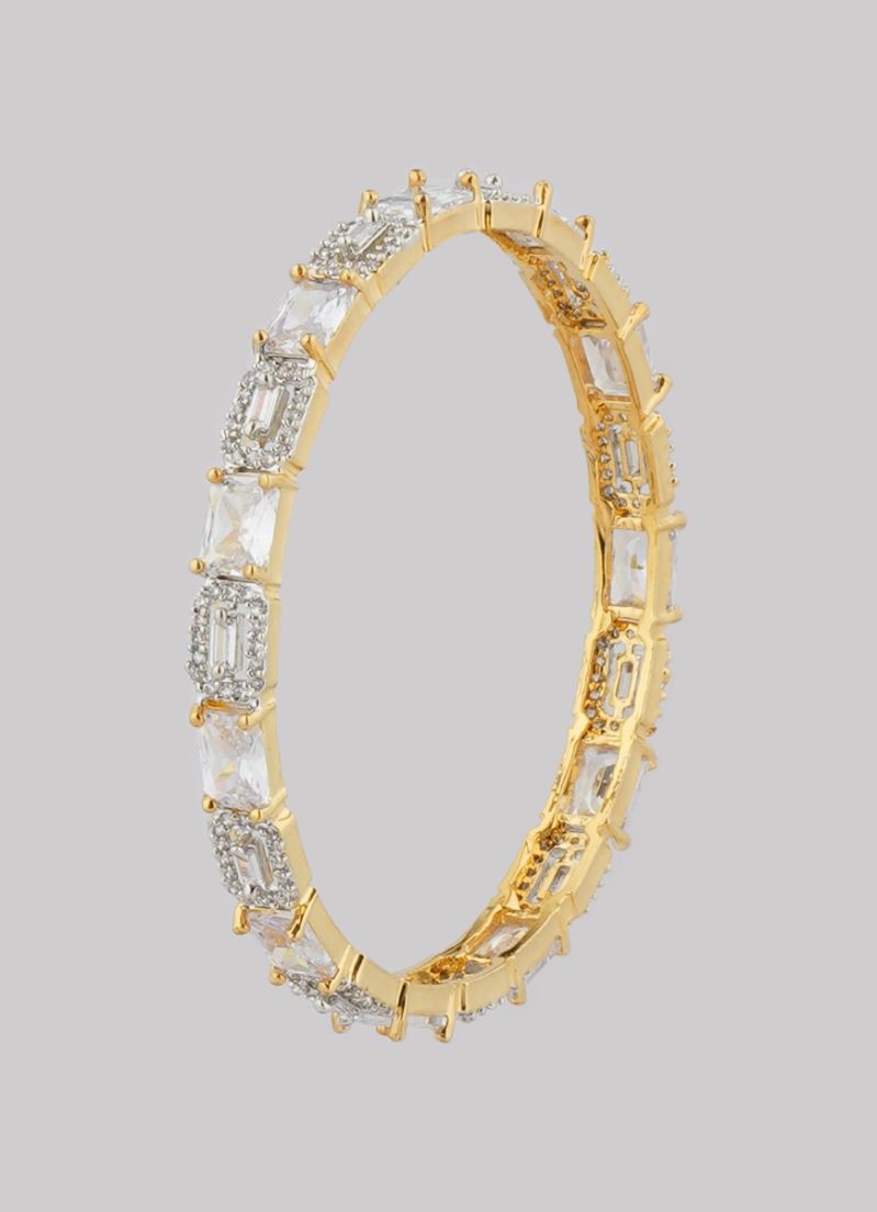 Buy American Diamond Gold Kara Set