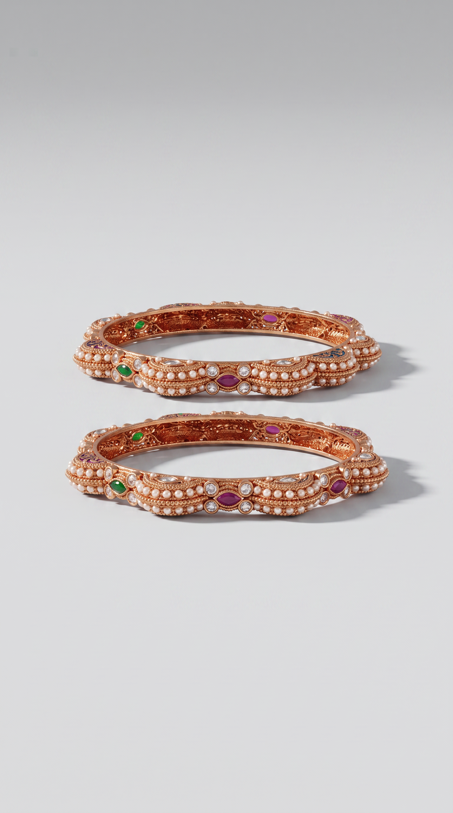 Pearl and kundan set with Menakari