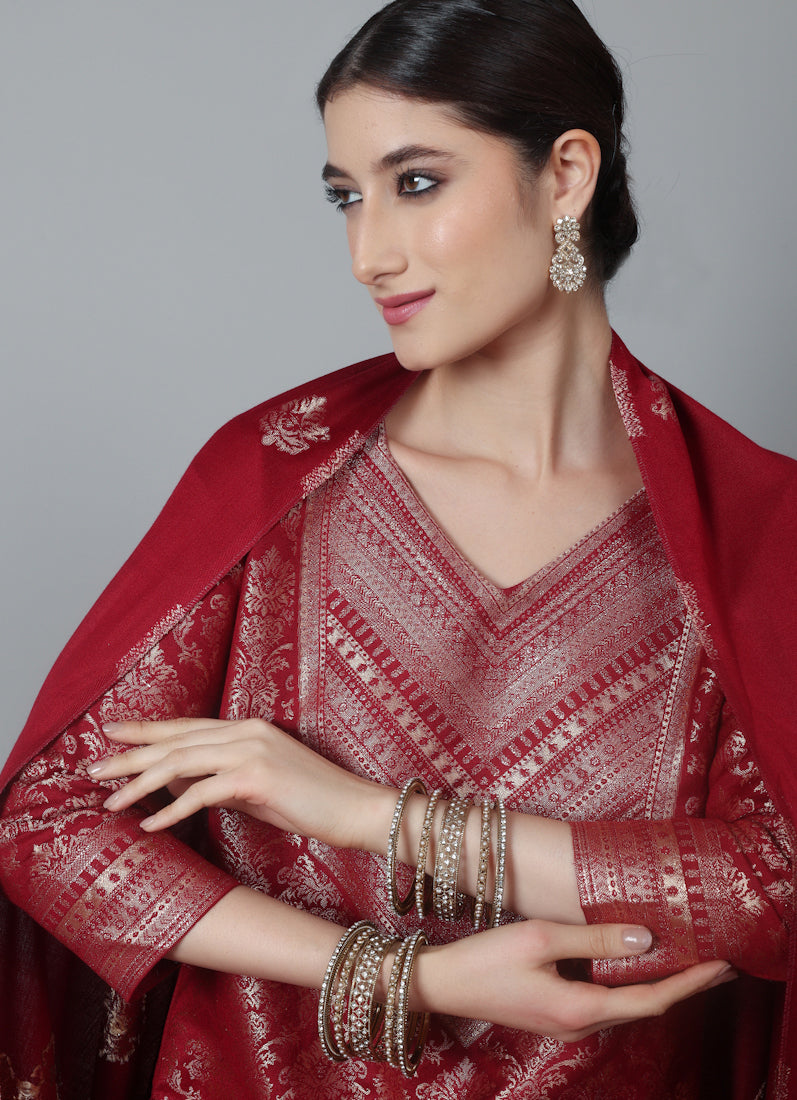 Womens Gold Multiple Kadha Mixed Bangle Set