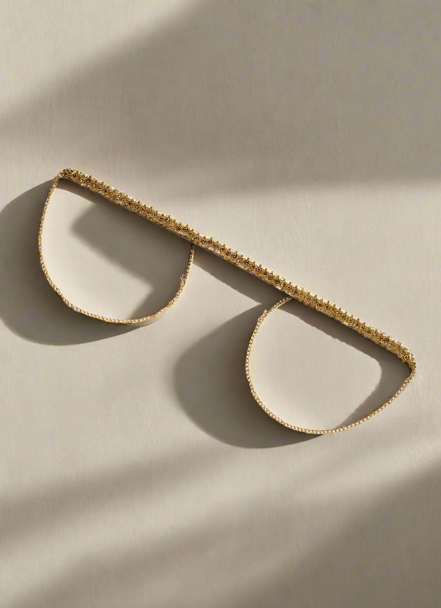 Buy Gold Pearl Diamonte Belt