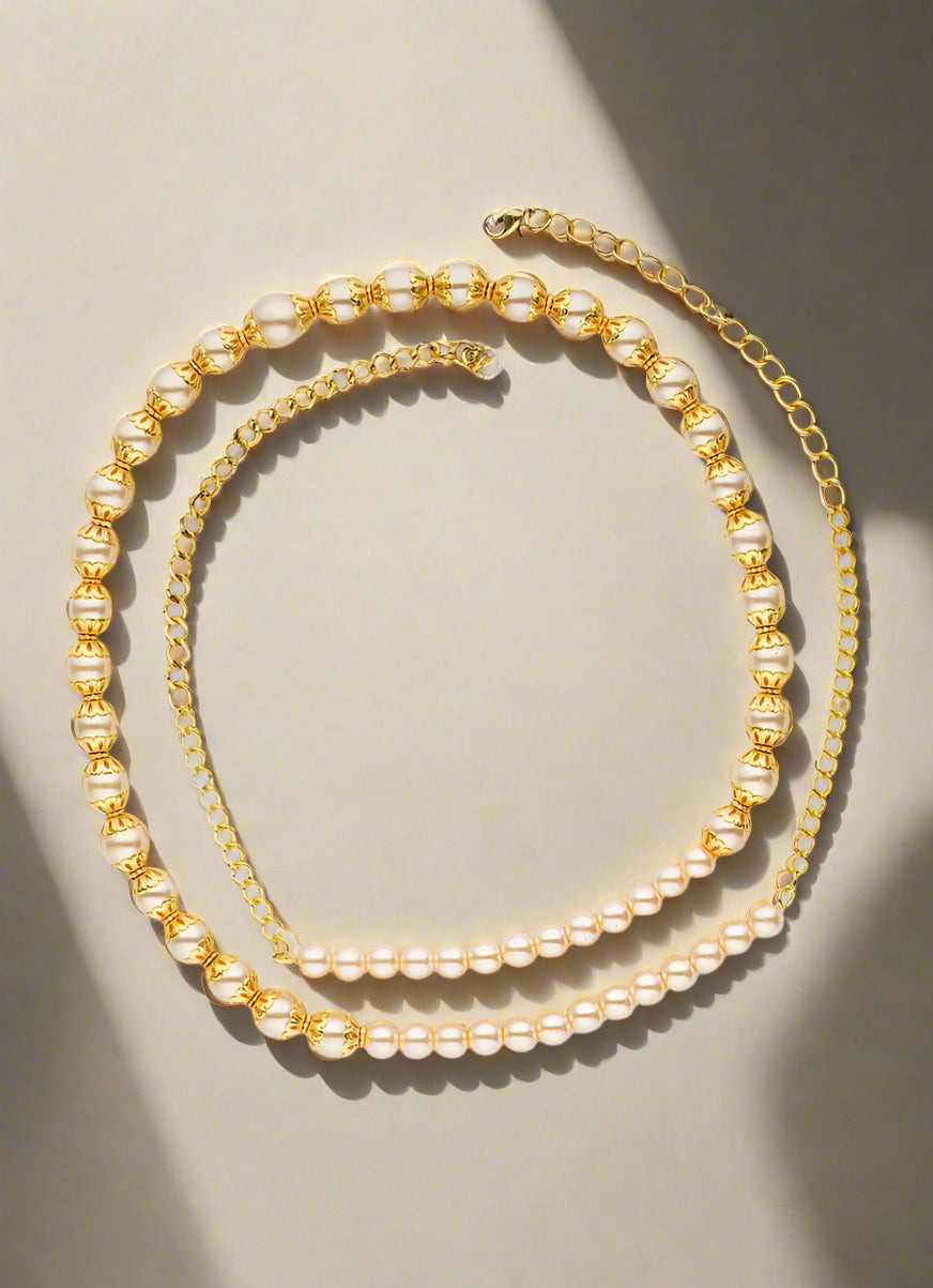 Buy Cream Pearl Waist Belt