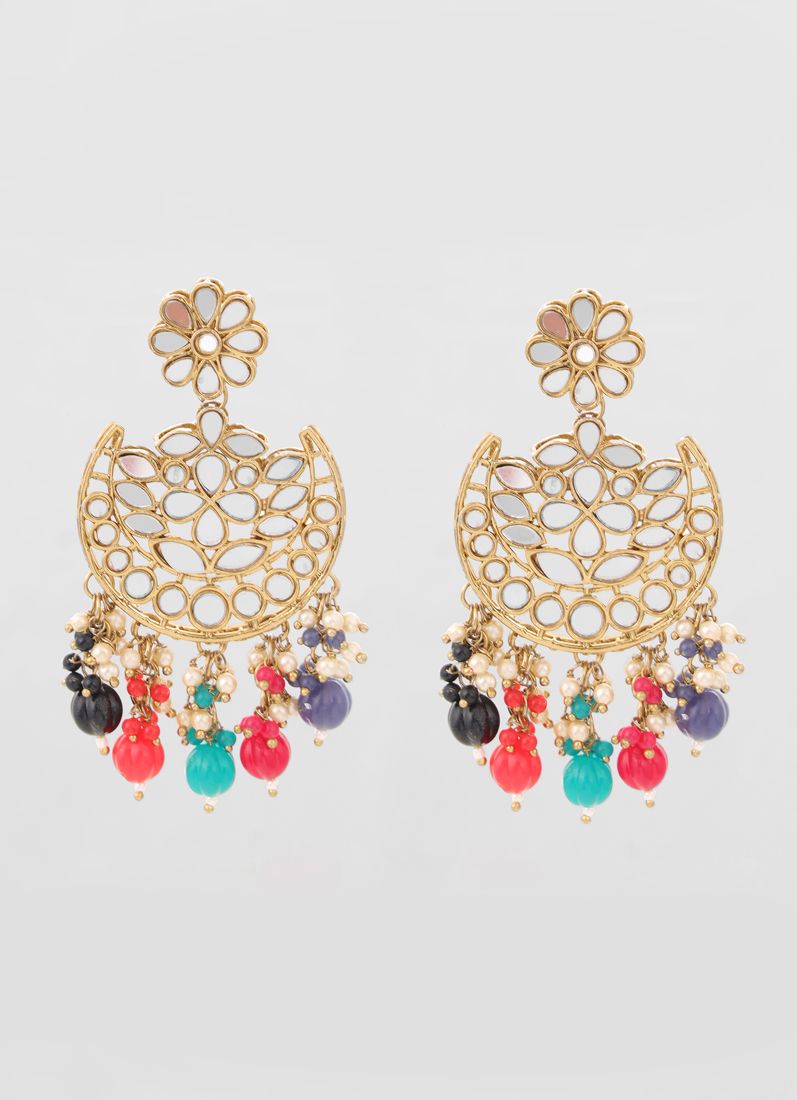 Multi Colour Mirror Necklace Set