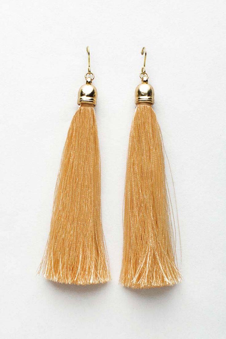 Buy Peach Fringe Earrings
