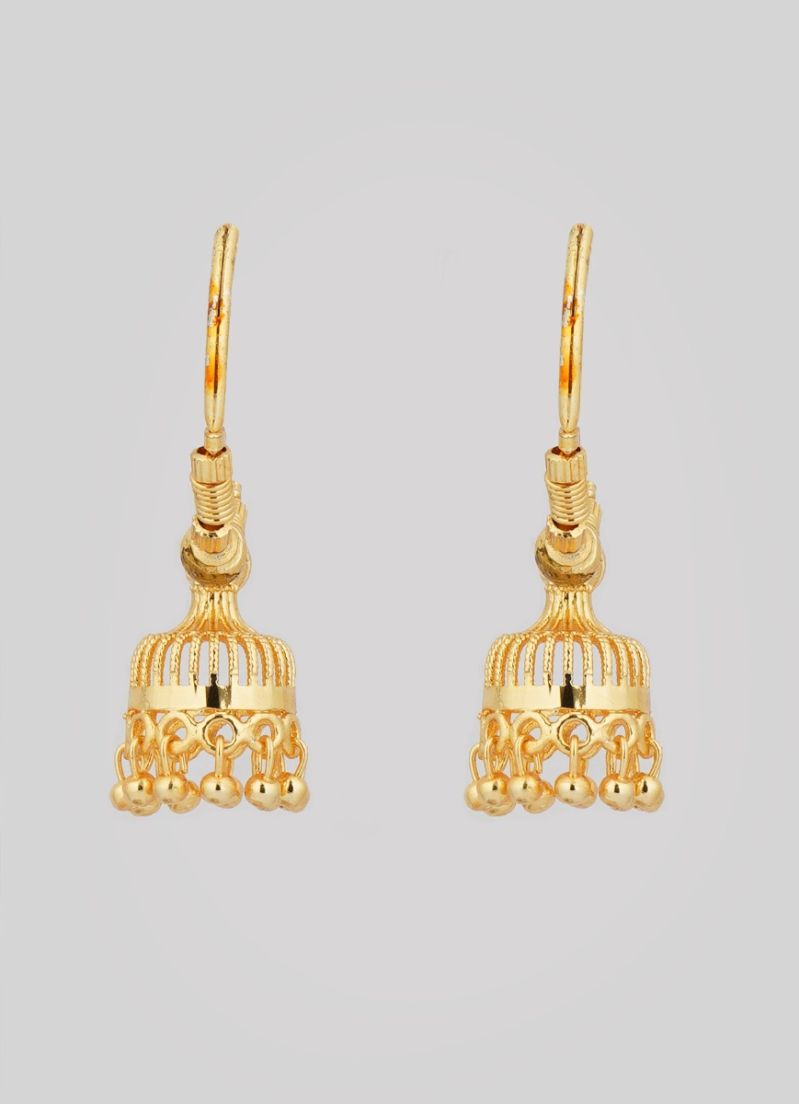 Buy Traditional Gold Bali Jhumki Earrings