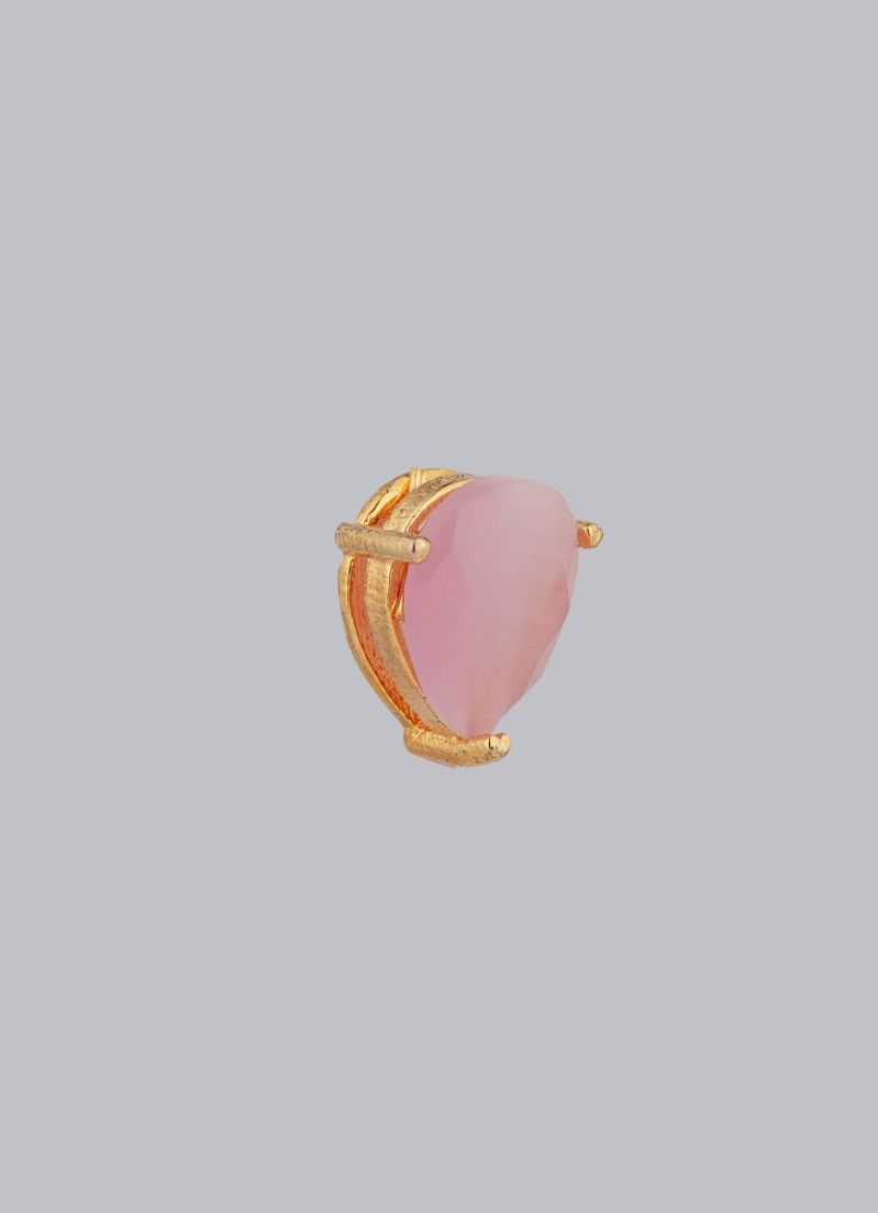 Light Pink Stone Stud Earrings - Elegant & Luxury Jewelry