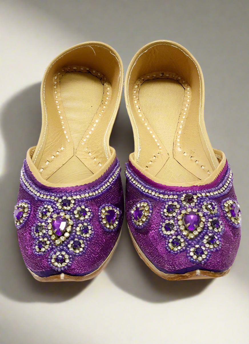 Buy Purple Intricate Embroidered Ladies Kusa