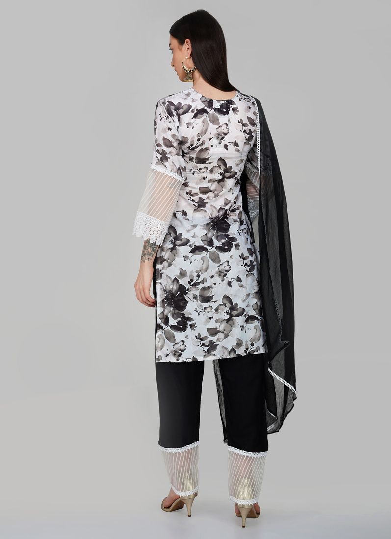 Buy Black Cotton Trouser Suit Set