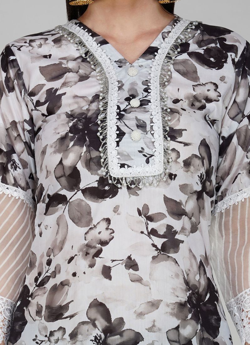 Buy Black Cotton Trouser Suit Set