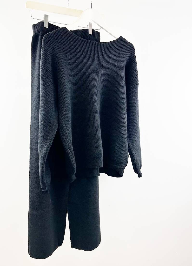 Buy Black Jumper Co-Ord Set