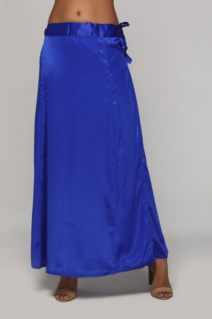 Buy Classic Royal Blue Satin Petticoat