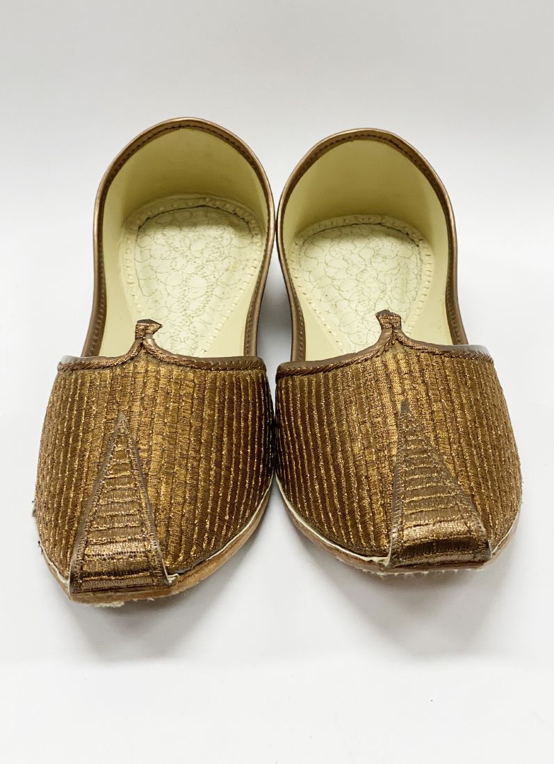 Buy Copper Zari Mens Jutti in UK Diya Online