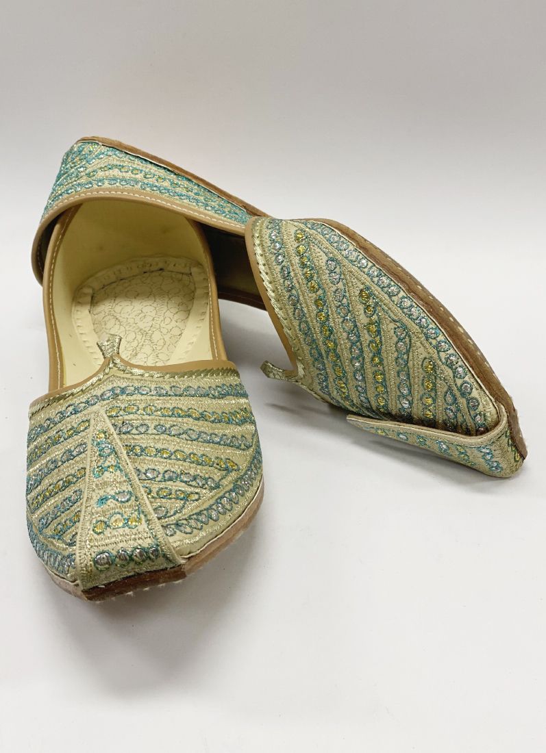 Buy Ferozi Mens Zaridosi Jutti
