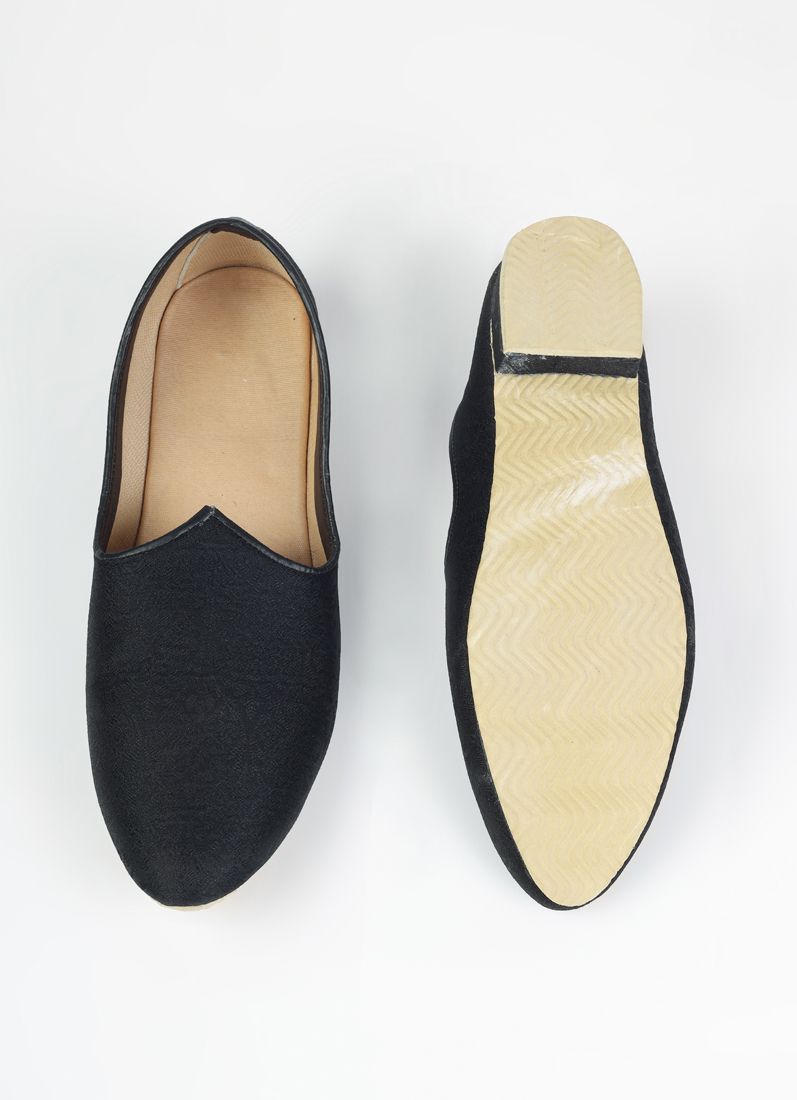 Buy Black Brocade Mens Jutti Pair
