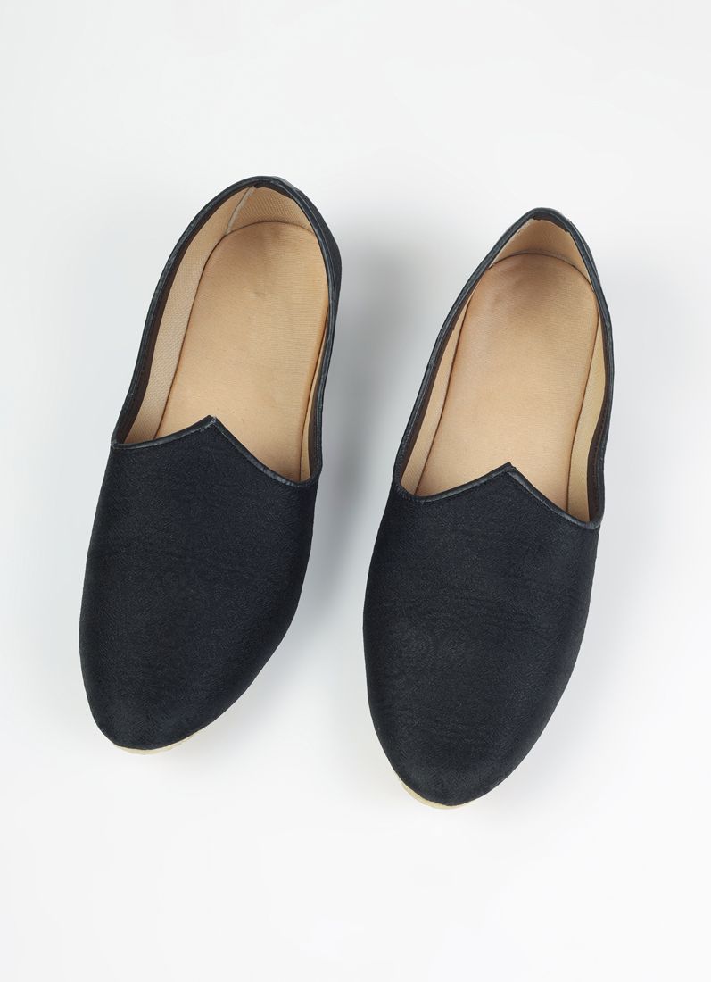 Buy Black Brocade Mens Jutti Pair