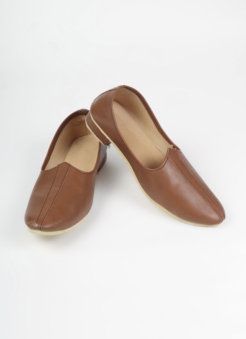 Buy Brown Leather Mens Jutti Pair