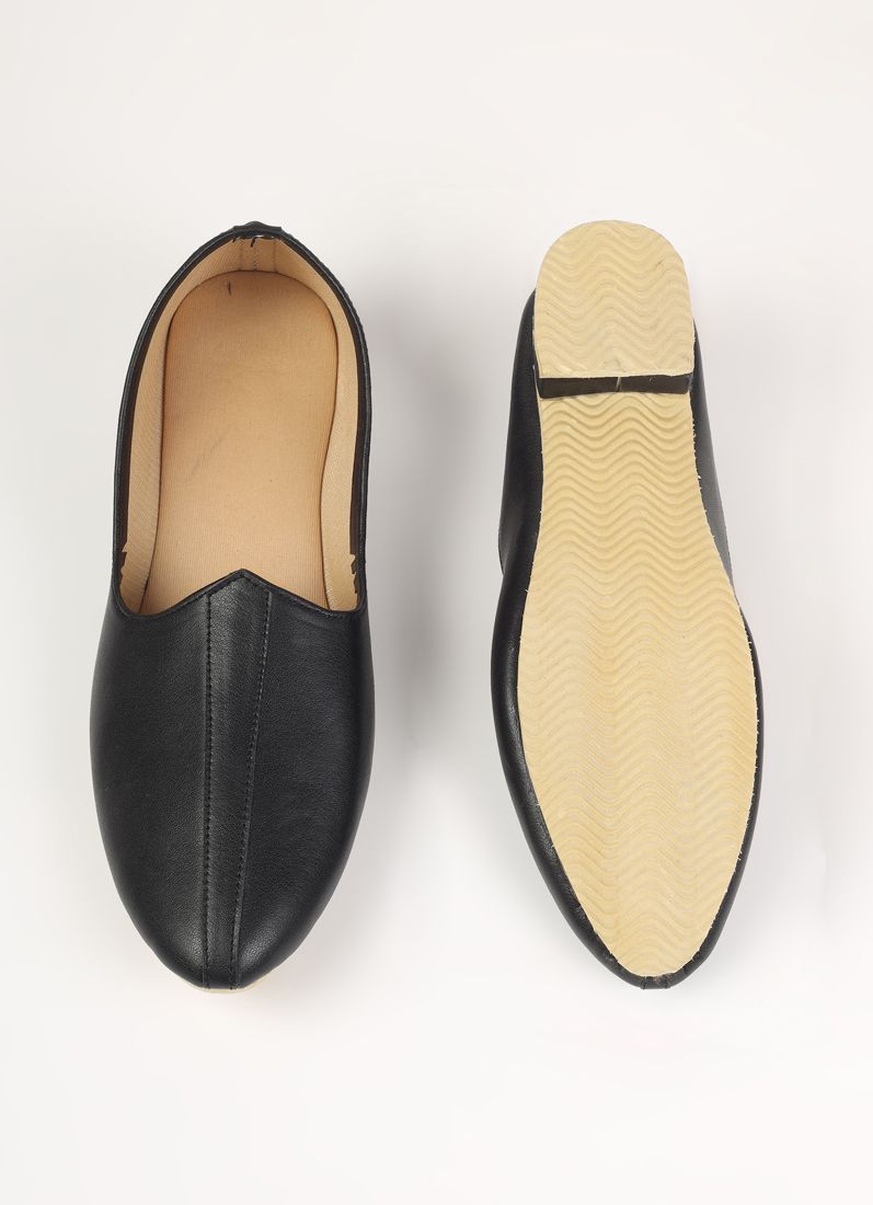 Buy Black Leather Mens Jutti Pair