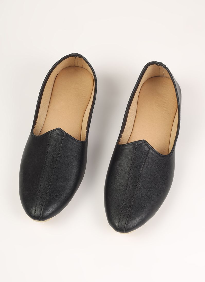 Buy Black Leather Mens Jutti Pair