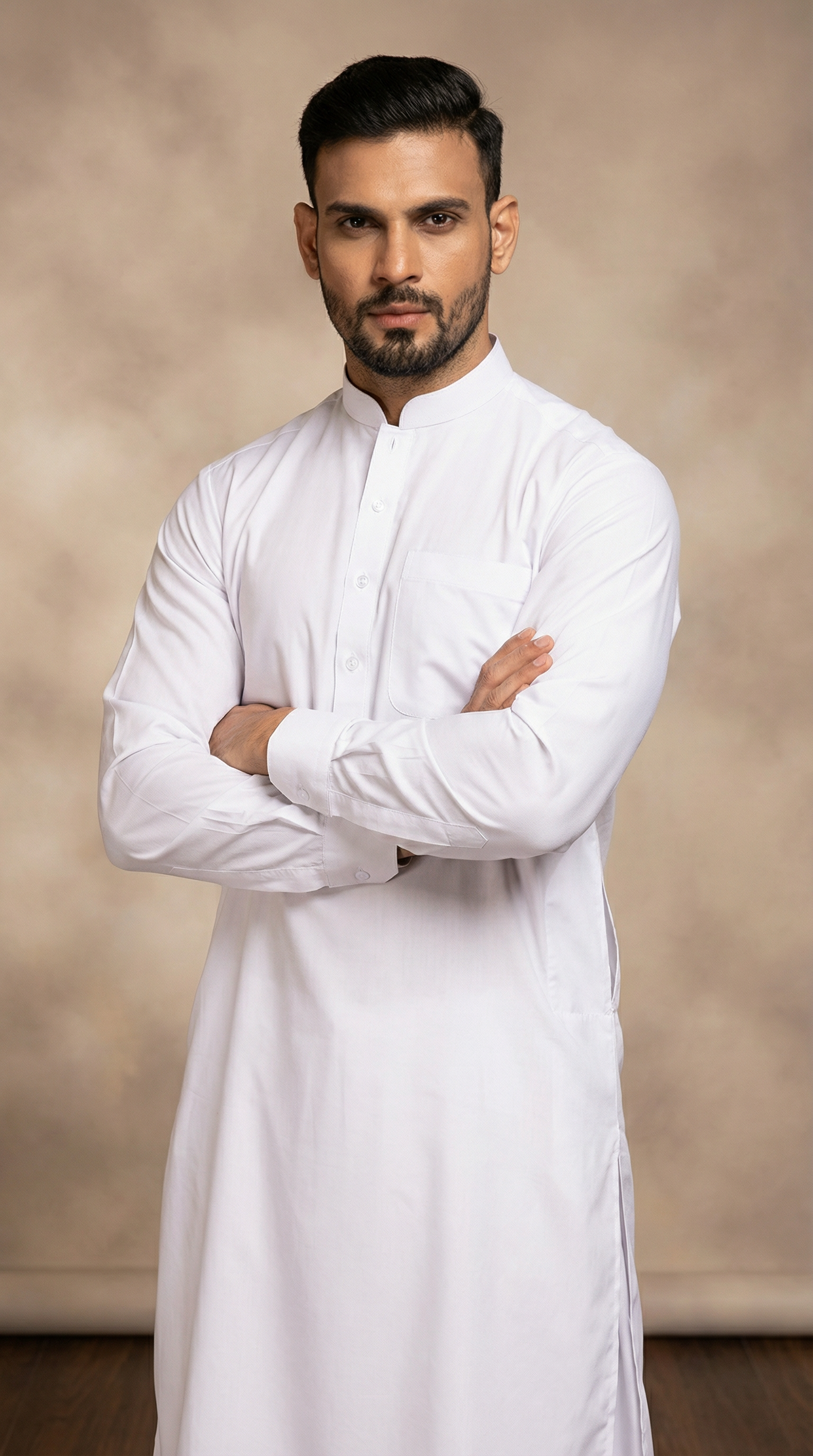 Men’s White Cotton Shalwar Kameez – Classic Ethnic Wear