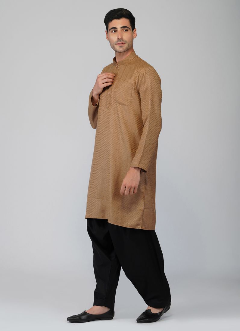 Buy Textured Cotton Kurta Salwar Set