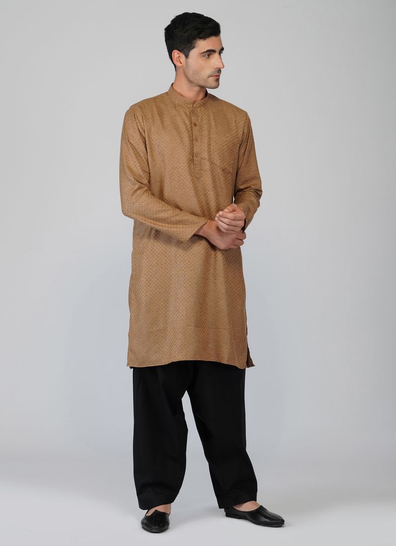 Buy Textured Cotton Kurta Salwar Set
