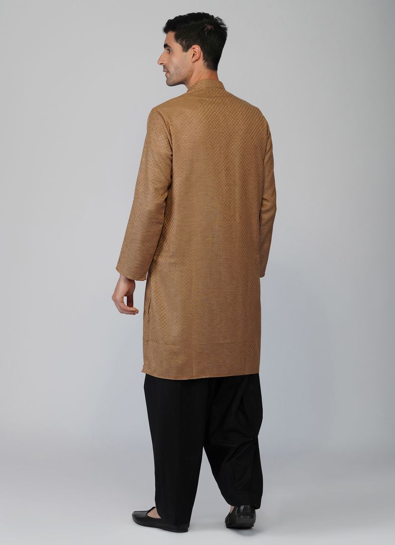 Buy Textured Cotton Kurta Salwar Set