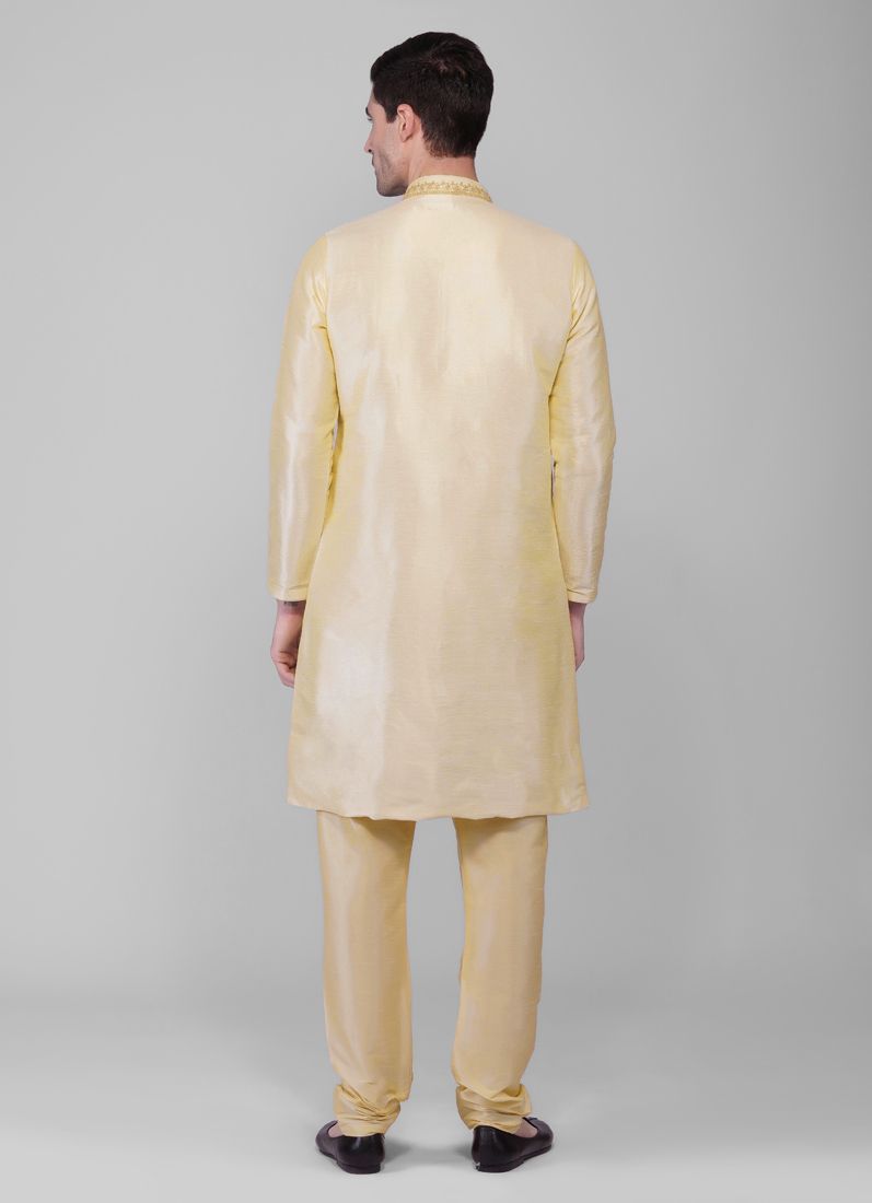 Buy Antique Zari Embroidered Kurta Churidaar Set
