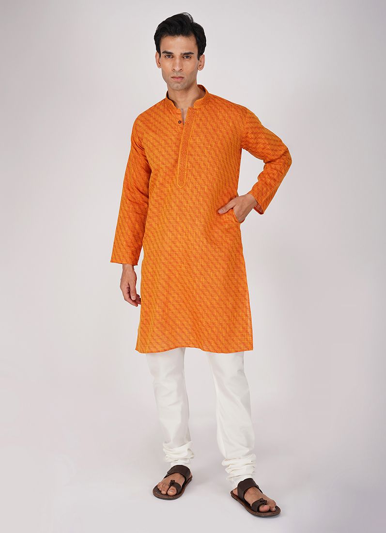 Buy Jacquard Kurta Churidaar Set