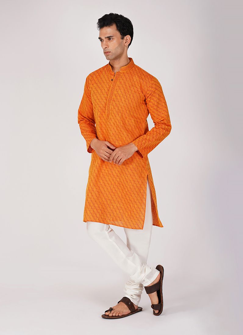 Buy Jacquard Kurta Churidaar Set