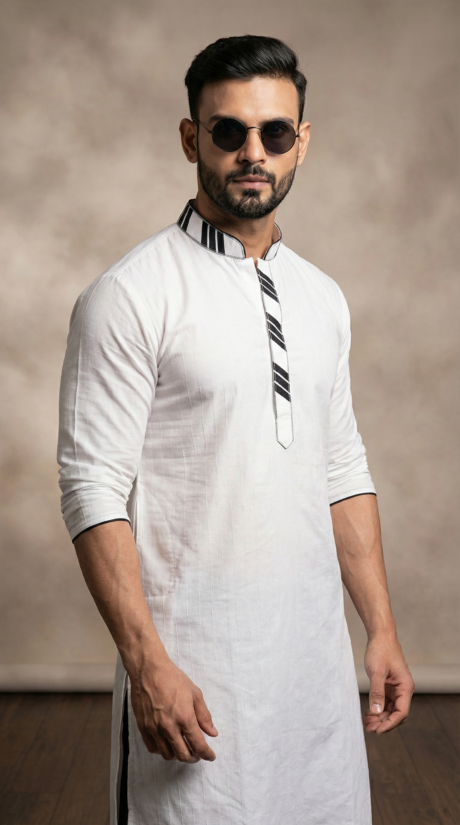 White Pintuck Kurta Salwar Set