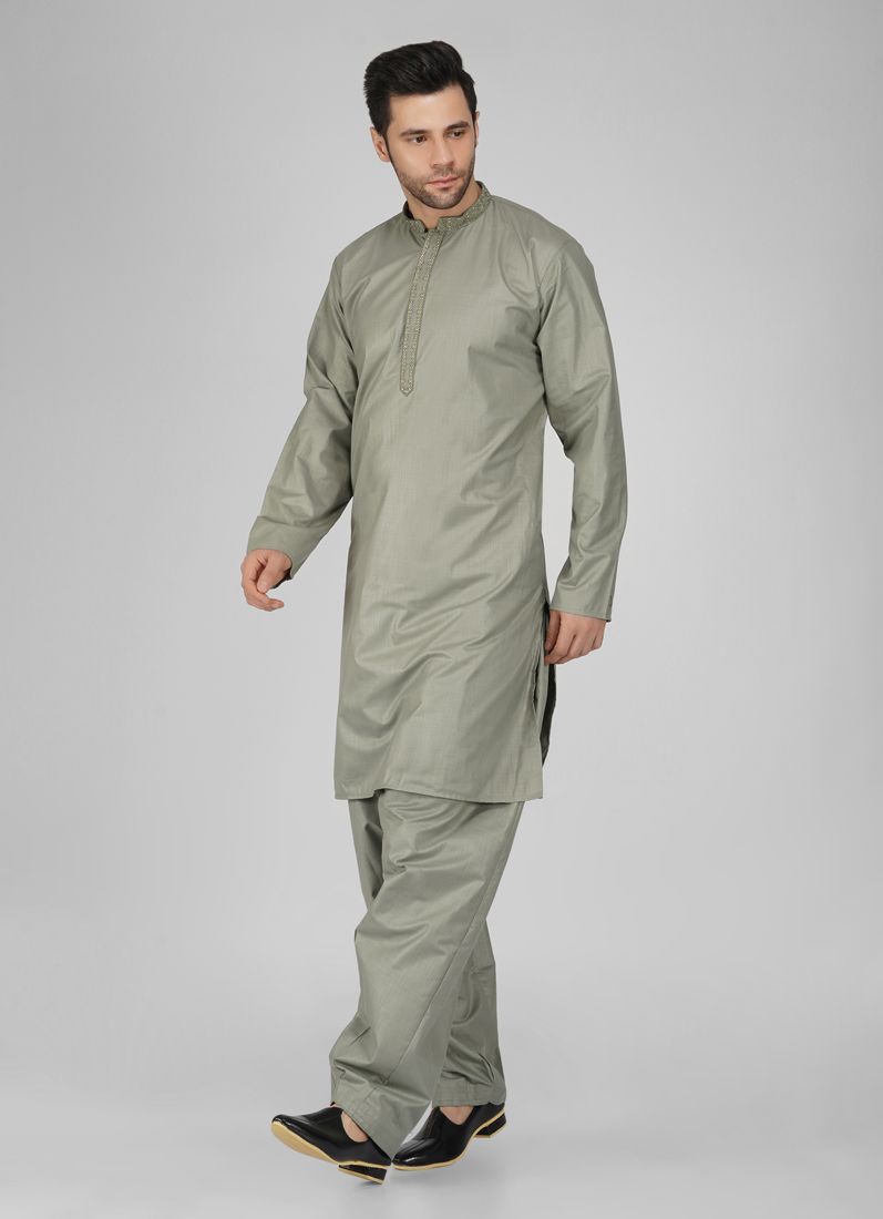 Buy Men's Smart Green Salwar Kameez