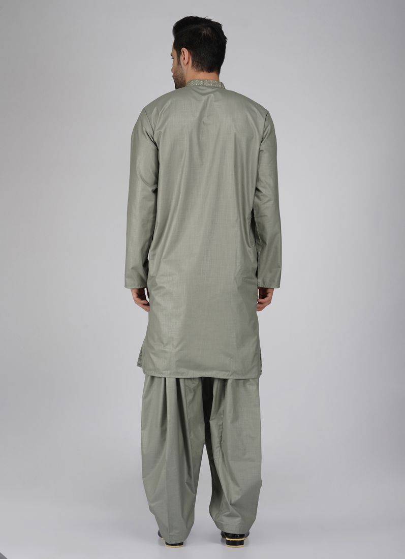 Buy Men's Smart Green Salwar Kameez