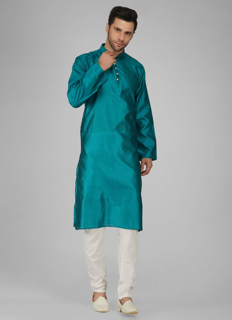 Buy Men's Stylish Jade Jacquard Kurta Pyjama