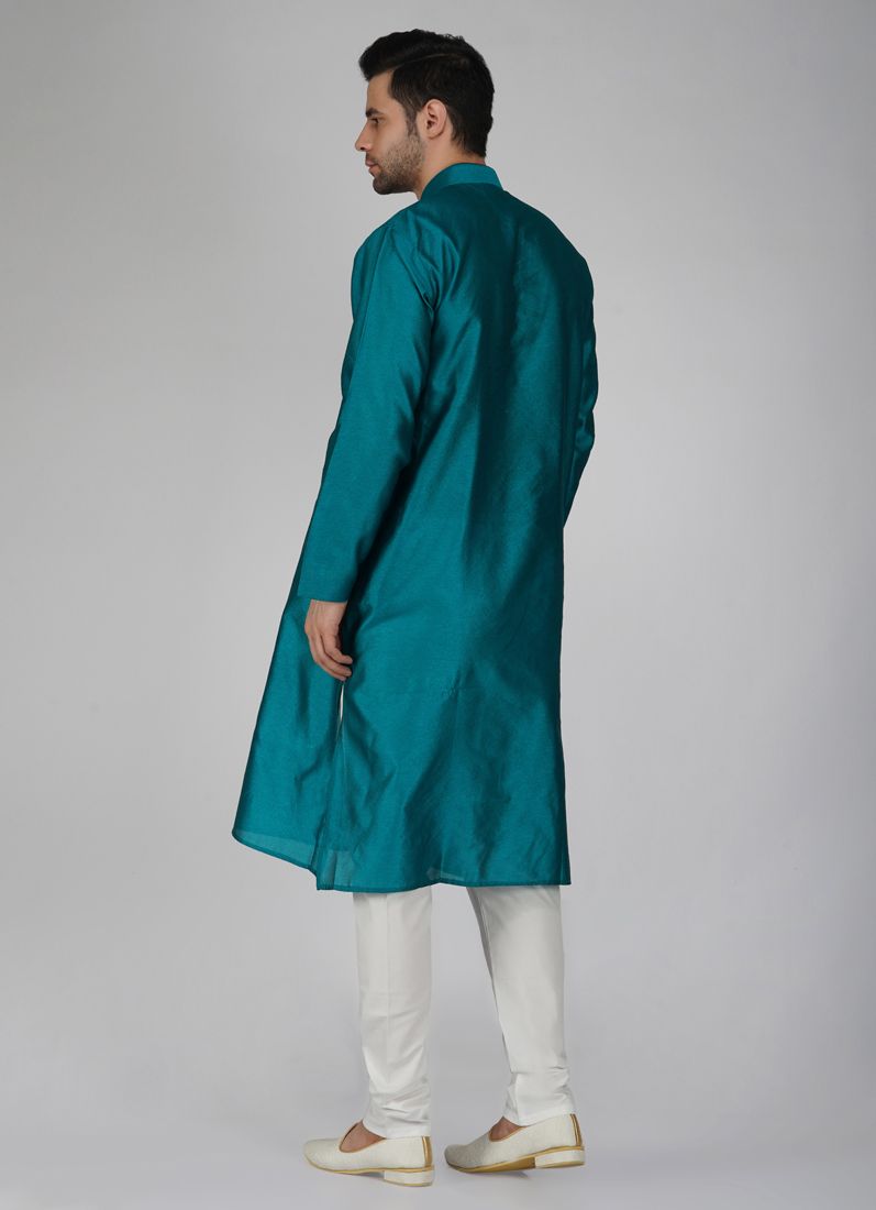 Buy Men's Stylish Jade Jacquard Kurta Pyjama