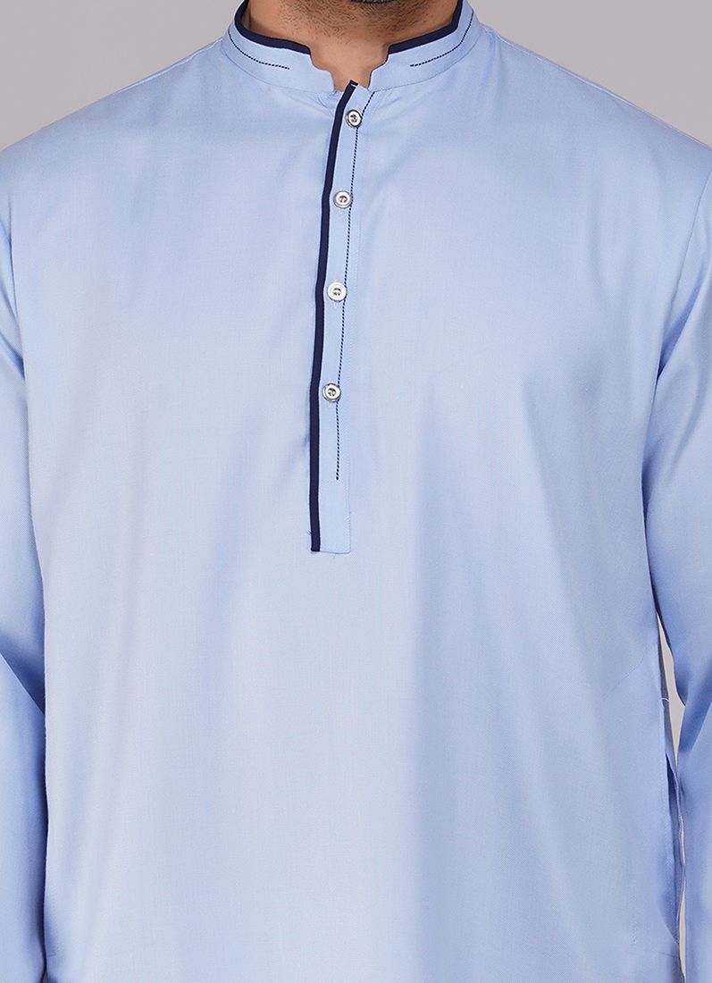 Buy Blue Cotton Kurta Salwar Set