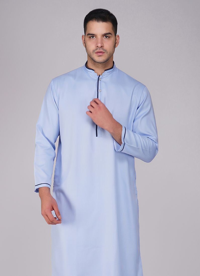 Buy Blue Cotton Kurta Salwar Set