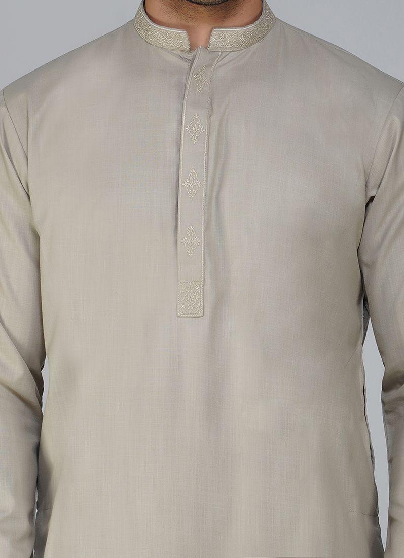 Buy Grey Cotton Kurta Salwar Set