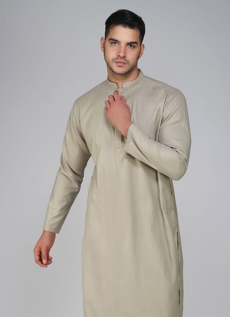 Buy Grey Cotton Kurta Salwar Set