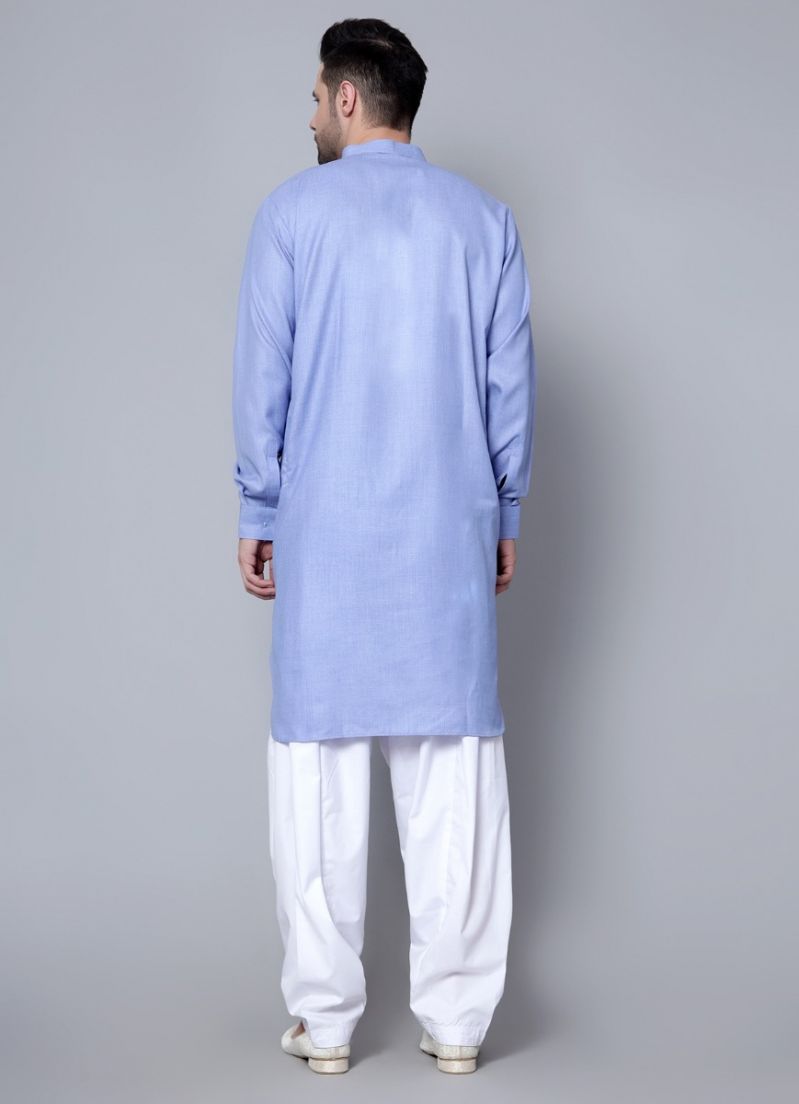 Buy Men's Blue Kurta Salwar Set