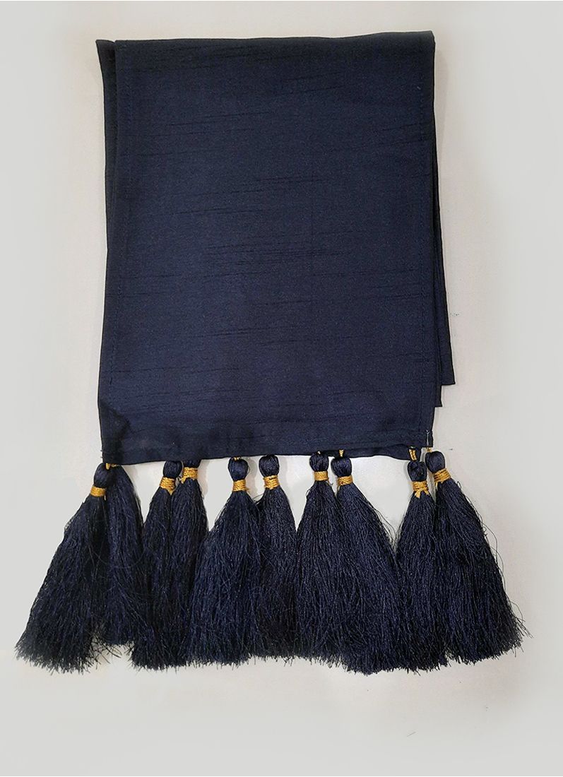 Dupion Navy Blue Mens scarf