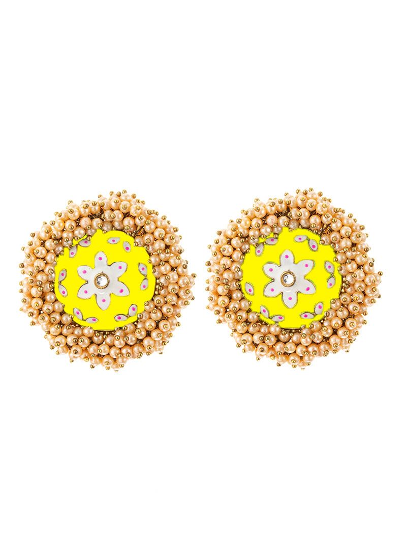 Buy Yellow Jhumkis