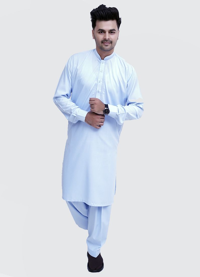 Buy Light Blue Mens Kurta & Salwar