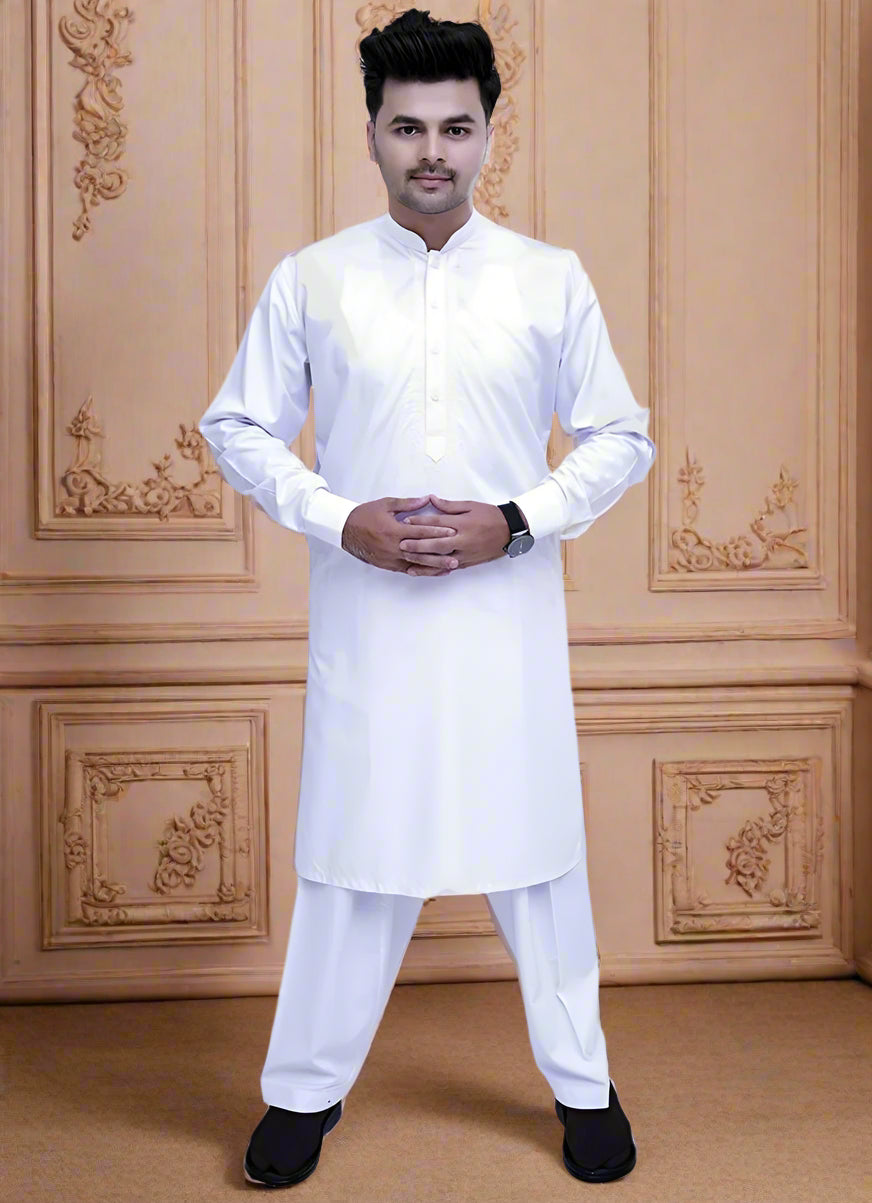 Buy White Mens Kurta & Salwar