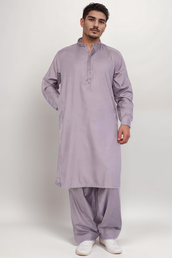 Mens Kurta & Salwar Lavender